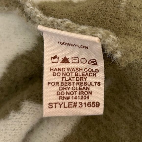 Hem and Thread open front cardigan sweater animal print Olive Green size S NEW - Picture 7 of 8